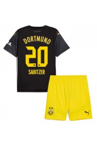 Borussia Dortmund Marcel Sabitzer #20 Babytruitje Uit tenue Kind 2024-25 Korte Mouw (+ Korte broeken)